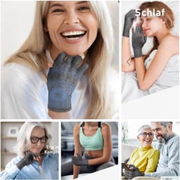 Handschoenen Compressiehandschoenen artrose handschoenen artritis halve vinger handschoenen antislip fietshandschoenen sporthandschoenen voor mannen vrouwen hardlopen fietsen klimmen — thumbnail 5