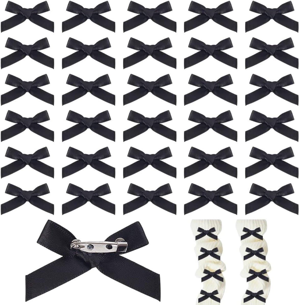 Broches bulk strik pin bedels lint strik broches kleine boog broche spelden schattige strik pin accessoires voor vrouwen geschenken doe-het-zelf ambachten kleding jurk — afbeelding 1