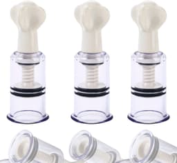 Quick Relief Tepel en Clitoris Stimulatie - Set van 3 Tepelzuigers - Clitoris Zuiger - Clitorispompen - Sex Toys voor Vrouwen - Seksspeeltjes - Clitoris Stimulator - 3 stuks - Transparant — thumbnail 1