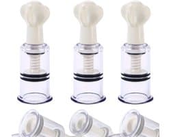 Quick Relief Tepel en Clitoris Stimulatie - Set van 3 Tepelzuigers - Clitoris Zuiger - Clitorispompen - Sex Toys voor Vrouwen - Seksspeeltjes - Clitoris Stimulator - 3 stuks - Transparant