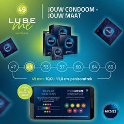 Voordeelverpakking MY.SIZE-condooms 49 mm, pak van 10 + MY.SIZE natuurlijk glijmiddel 100 ml + MY.SIZE-massagekaars — thumbnail 4