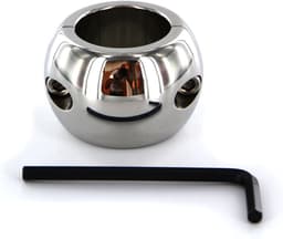 Ovalen Ball Stretcher RVS 40 mm breed- 545 gram — thumbnail 5