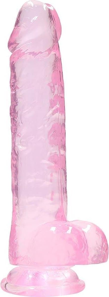 8" / 20 cm Realistic Dildo With Balls - Pink — afbeelding 1