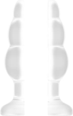 No.51 - Large Hollow Tunnel Butt Plug - 5 Inch - Translucent — thumbnail 4