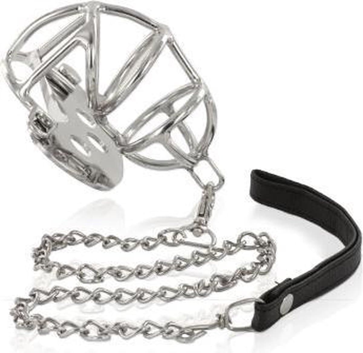 Metal Hard - Metal Chastity Ring With Strap — afbeelding 1