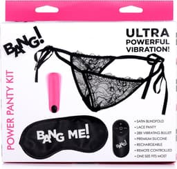 XR Brands - Power Panty - Lace Panties, Bullet Vibrator and Blindfold — thumbnail 2