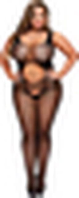 Crotchless Suspender Bodystocking Queen Size Baci Lingerie 00384 — thumbnail 5