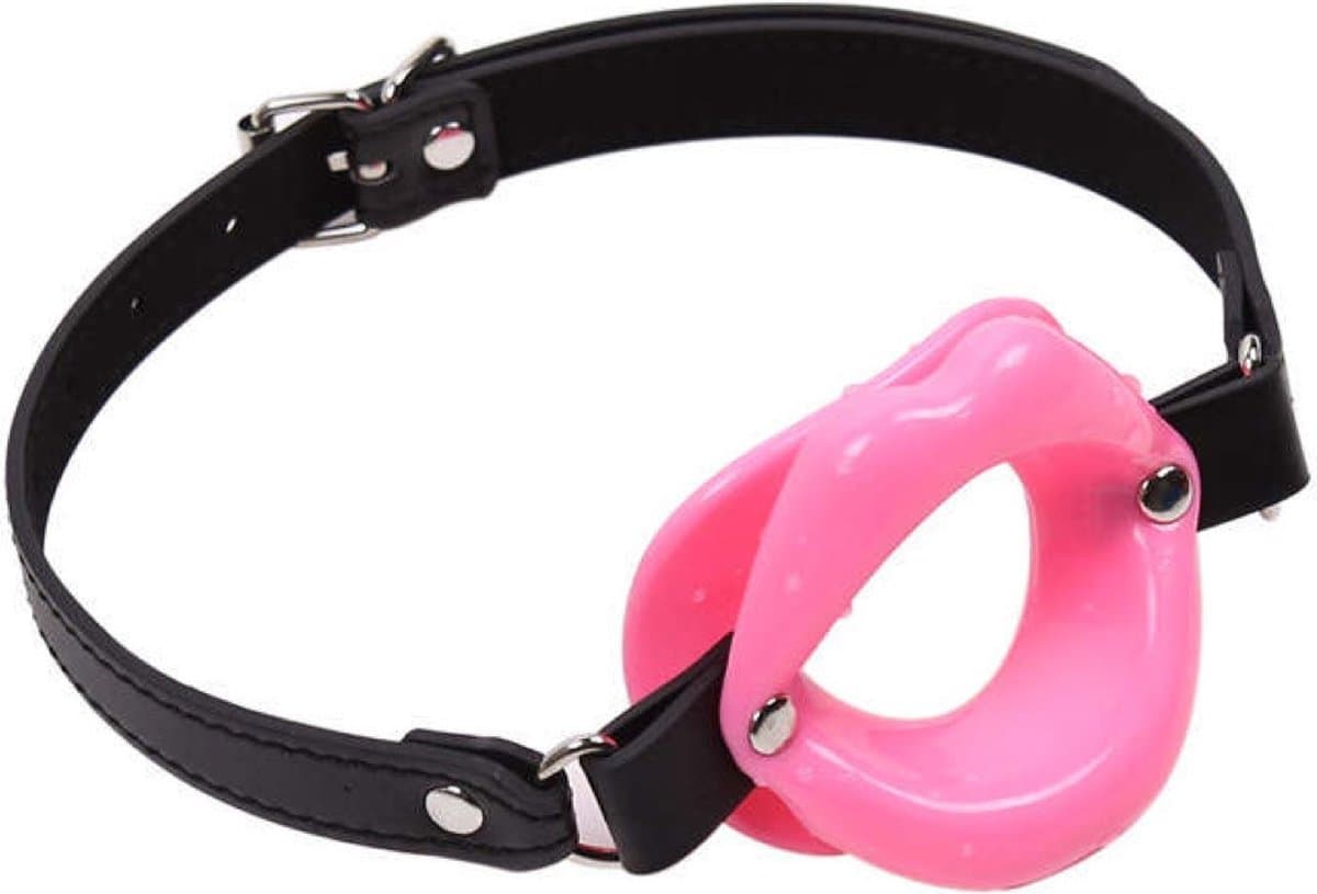 Erodit® Sexy Lips open mond gag - Siliconen Roze lippen gag - Fetish gag - Open mond gag - Mond gag - O-ring gag - SexToy - BDSM - Sex bondage spel mannen - Erotiek - Seks speeltjes koppels - Mannen - Vrouwen — afbeelding 1
