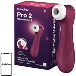 Satisfyer, vibrator, drukgolfvibrator, 'Pro 2 Generation 3 Connect App', 16,5 cm, Liquid Air-technologie, incl. extra opzetstuk, 2 apart regelbare motoren, app-gestuurd — thumbnail 15