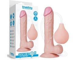 LoveToy - Squirt Extreme Dildo 23 cm - Nude