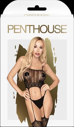 Penthouse Lingerie Sex Dealer - Erotische Body - Maat S/L - Zwart — thumbnail 2