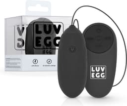 LUV EGG - Oplaadbaar Vibrerend Ei - Vibratie Eitje met Afstandsbediening (draadloos) - Oplaadbaar - Waterproof - Koppeltoy - Seksspeeltje - Sex Toys voor Vrouwen - Zwart — thumbnail 5