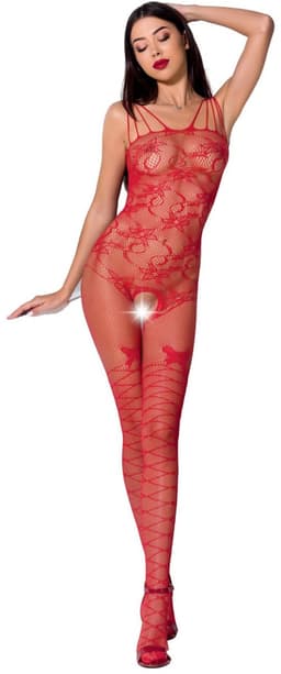 PASSION WOMAN BODYSTOCKINGS | Passion Woman Bs076 Bodystocking - Red One Size — thumbnail 5