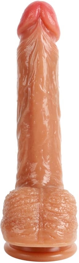 Banoch | Dildo met zuignap | beige siliconen | 16 cm | ∅ 3,3 cm — thumbnail 8