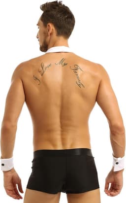 Erotische mannenkostuumset met boxershort halsband en armbanden — thumbnail 2
