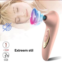Vibrator - Vibrator voor vrouwen - Vibrators voor mannen - Sex toys voor vrouwen - Vibrators - Zachte verwenning - Extreem stil + 5 sucking modes — thumbnail 8