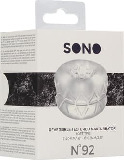 Shots - Sono | N0. 92 - Reversible Masturbator and Bumper - Transparent — thumbnail 3