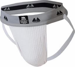 MM Sports Original Edition Swimmer/Jogger Jockstrap 2 inch White - MAAT L - Heren Ondergoed - Jockstrap voor Man - Mannen Jock — thumbnail 1