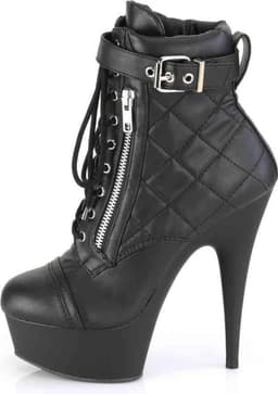 Pleaser - DELIGHT-600-05 Plateau Laarzen - US 11 - 41 Shoes - Zwart — thumbnail 3