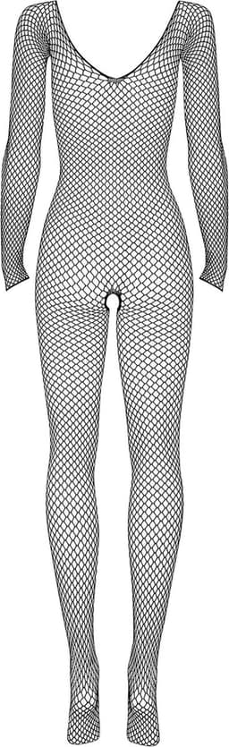 Obsessive Kuisloze Visnet Catsuit - Erotische Catsuit- One Size - Zwart — thumbnail 10