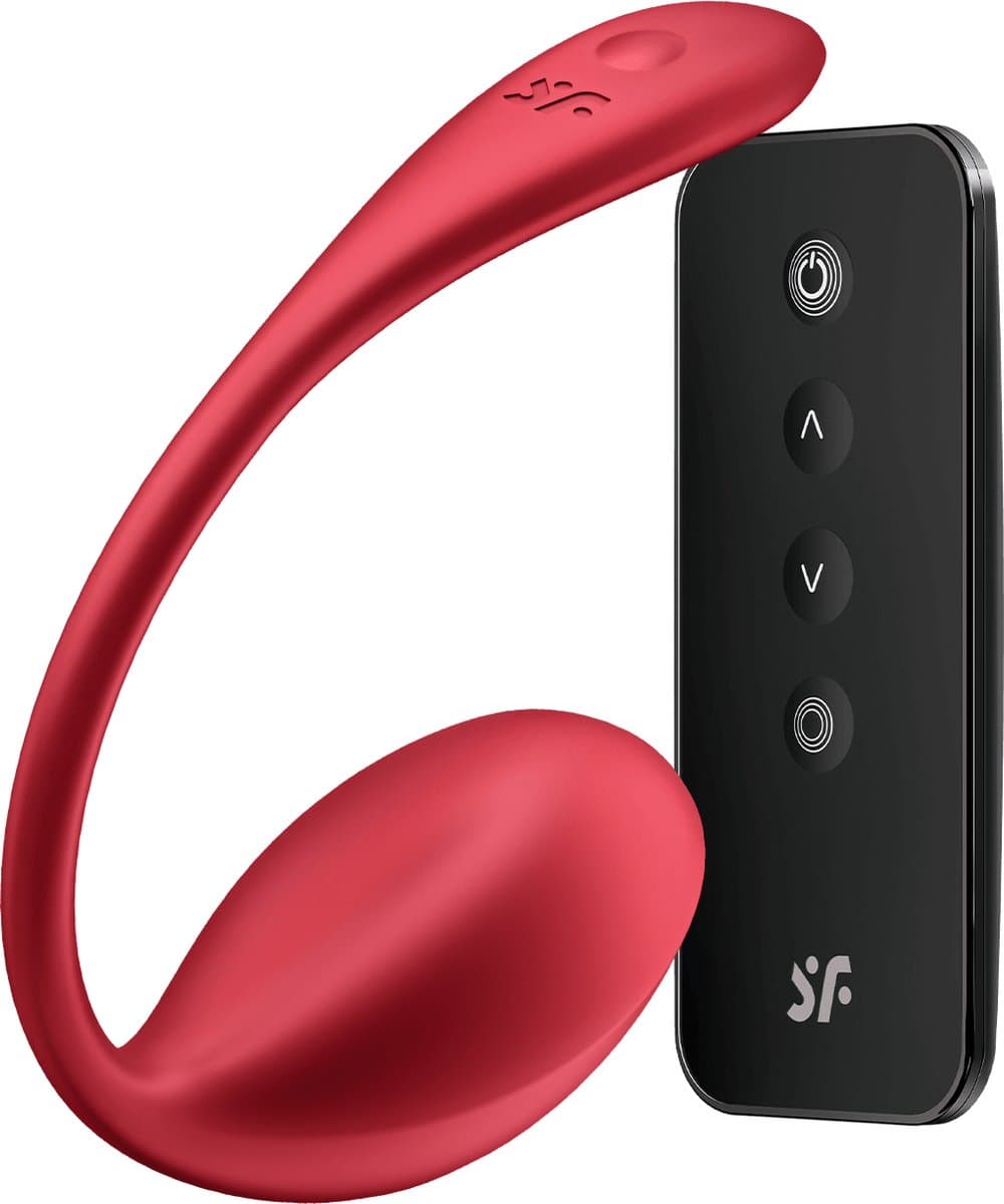 Satisfyer, vibrator, bluetooth slipvibrator, Shiny Petal, 11 cm, met app, waterdicht, flexibel snoer, draagbare vibrator, oplaadbaar — afbeelding 1
