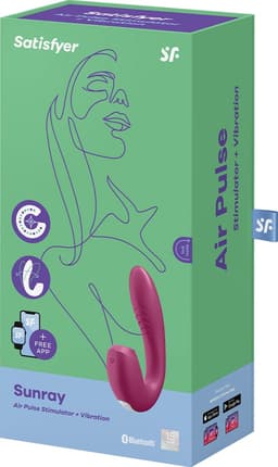 Satisfyer, drukgolfvibrator, konijn, 'Sunray', 15 cm, met app, waterdicht, oplaadbaar, huidvriendelijke siliconen — thumbnail 18