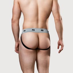 MM Sports Original Edition Swimmer/Jogger Jockstrap 2 inch Black - MAAT XXL - Heren Ondergoed - Jockstrap voor Man - Mannen Jock — thumbnail 3