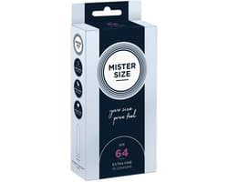 MISTER SIZE 64 Ultra Dunne XXL condooms (10 pack)