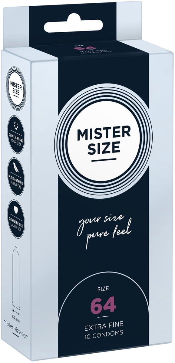MISTER SIZE 64 Ultra Dunne XXL condooms (10 pack) — afbeelding 1