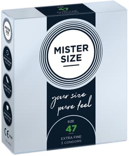 MISTER SIZE 47 Ultra Dunne XS condooms (3 pack) — thumbnail 4