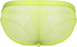 SUKREW Sheer Low-rise Brief Acid Yellow - MAAT XL - Erotisch Heren Ondergoed - Slip voor Man - Sexy mannen Slip — thumbnail 2