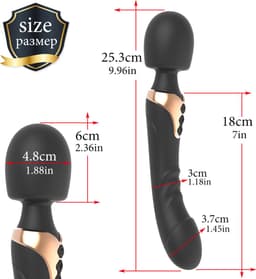 2-in-1 Vibrator - Clitoris & G spot - Vibrators voor Vrouwen en koppels - Magic Wand - Dildo — thumbnail 2