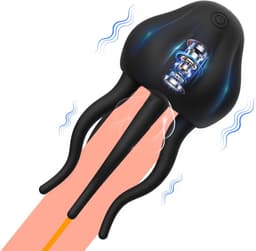 Kwal Eikel Masturbator - Uniek Design - 5 Stimulerende Tentakels - Penis Vibrator — thumbnail 1