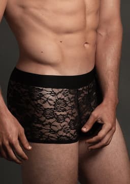 Lace Boxer - Black — thumbnail 7