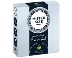 MISTER SIZE 49 Ultra Dunne S condooms (3 pack)