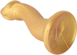 Banoch | Dildo siliconen "Cobra King" goud | 24 cm | ∅ 5.8 cm | fantasy monster | Zuignap — thumbnail 5