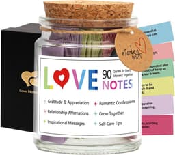 Liefdesbriefjes Set - Romantische Notities - Relatie Versterken - 6 Thema's - 90 Stuks - Kleurrijk — thumbnail 1