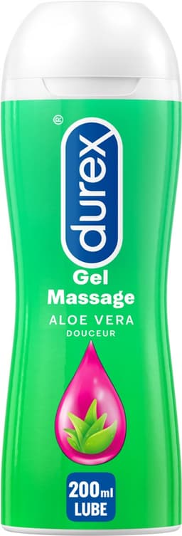 Durex Massage Olie en Glijmiddel - Aloë Vera - Waterbasis - 200 ml — thumbnail 8