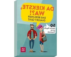 Berlijnse Dialect Quiz - Stad Quiz - Cultuur Ontdekken - 50 Typische Begrippen - 7.3 x 10.3 cm - Silver