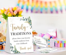 Babyshower Spel - Feestspel Kaarten - Feestactiviteit Organiseren - Dubbelzijdig Bord - 50 Kaarten - Groen — thumbnail 3