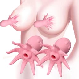 Daity Set van 2 – Borstmassager – Octopusvormige clitorisstimulator – Elektrisch speeltje voor vrouwen met 10 standen – Tepelstimulatie — thumbnail 2