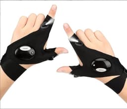 Dailygoods - LED-handschoenen - Vishandschoenen met verlichting - Halve vingers - Nachtvissen - Heren - Vaderdagcadeau — thumbnail 4