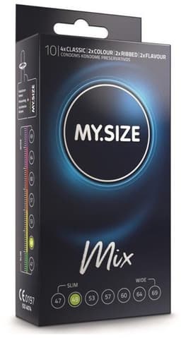 MY.SIZE MIX - Condooms - 49 mm pasvorm - Variatiepakket - Comfort en flexibiliteit — thumbnail 2