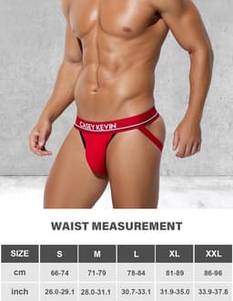 Heren Jockstrap Ondergoed Katoen Ademend Sexy Sport String — thumbnail 2