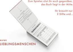 XXL Duelboek Koppels - Spelletjes Partner - Samen Plezier - 144 Pagina's Vulling - 21 x 148 cm - rood — thumbnail 5