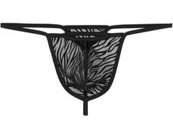 WOH heren microfiber G-string personal allure zwart