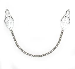 Rimba Bondage Play - Japanse Clover Tepelklemmen Met Ketting — thumbnail 4