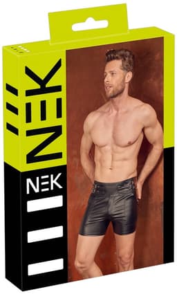Ruig Wetlook Broekje met Hoge Taille — thumbnail 1