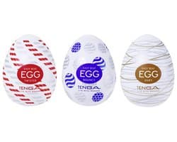 Tenga Variety Pack No. 2 - 3 Egg Masturbators - 3 Structuren - 3 Sensaties