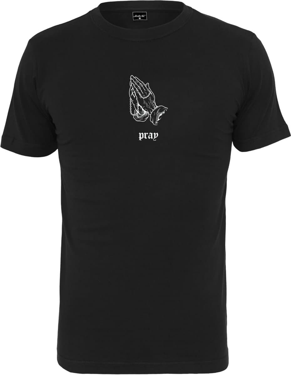 Heren T-Shirt Zwart met Opvallende Opdruk Comfortabel Katoen — afbeelding 1